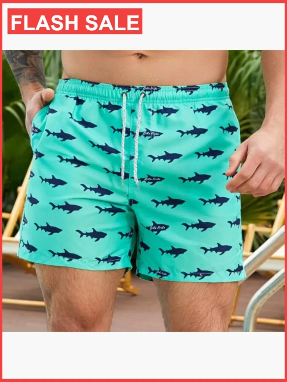 Men's Quick Dry Swim Trunks - 5